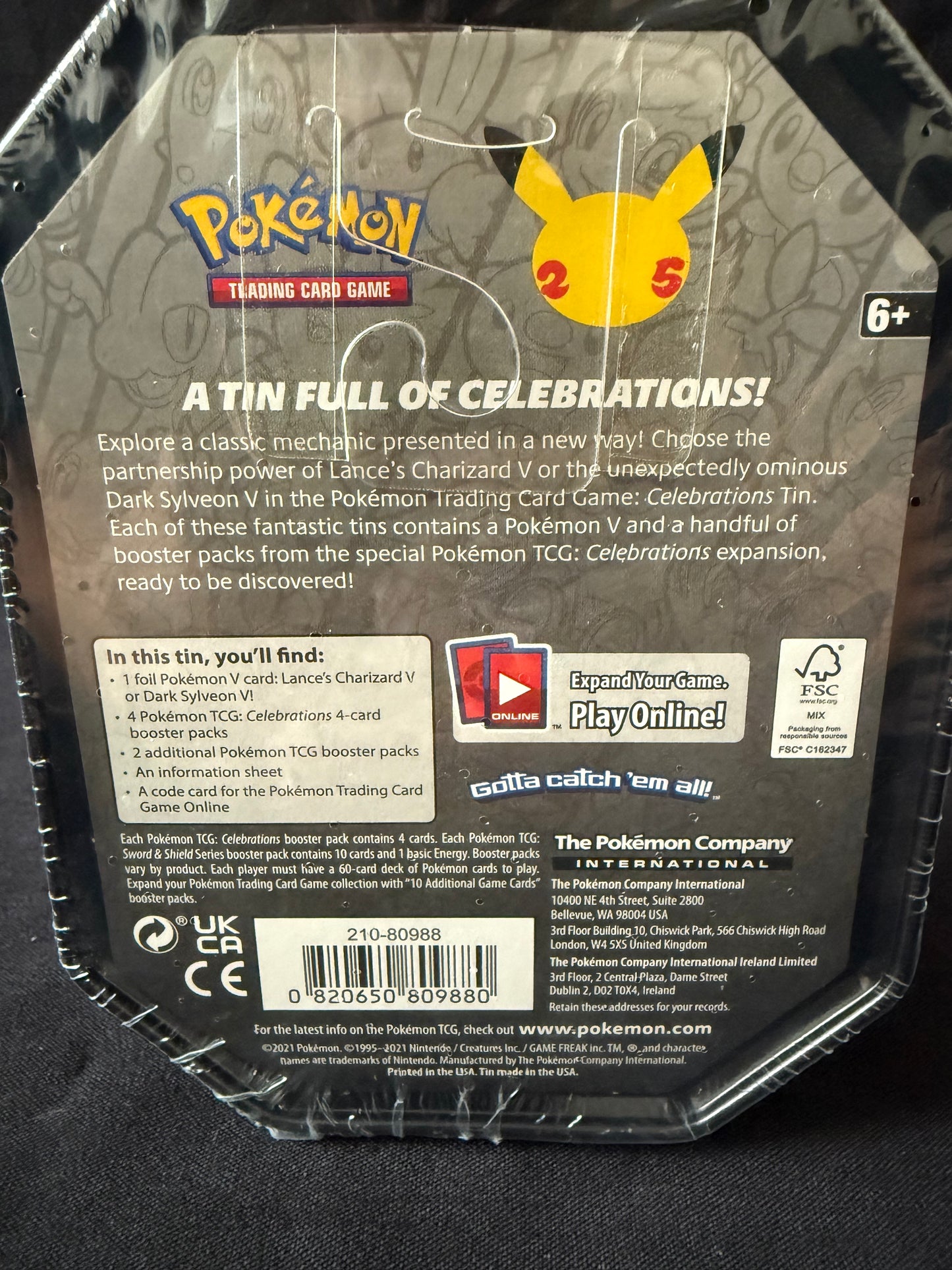 25th Anniversary Celebrations Lance’s Charizard Tin