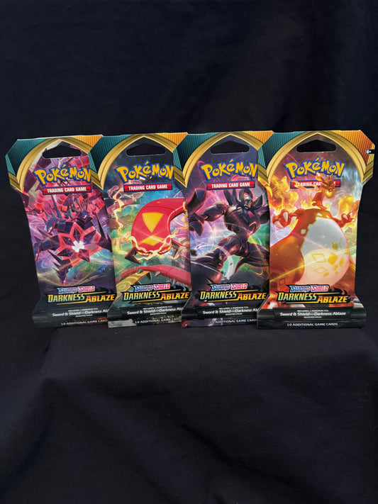 Darkness Ablaze sleeved booster pack